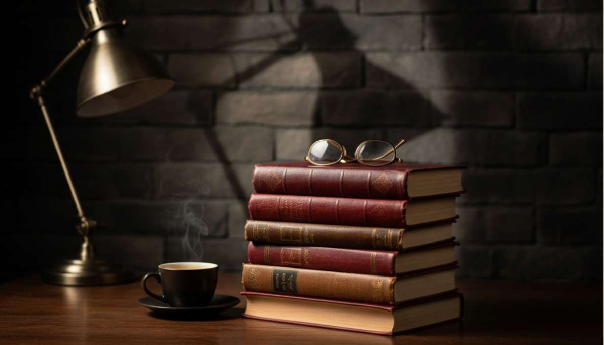 Livros de mistério e suspense são obras narrativas construídas para manter o leitor em tensão constante, geralmente girando em torno de um crime, um enigma ou uma ameaça a ser desvendada
