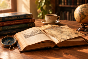 Livros de aventura clássicos são obras literárias centradas em jornadas, exploração e desafios físicos ou morais, escritas majoritariamente entre os séculos XVIII e XX
